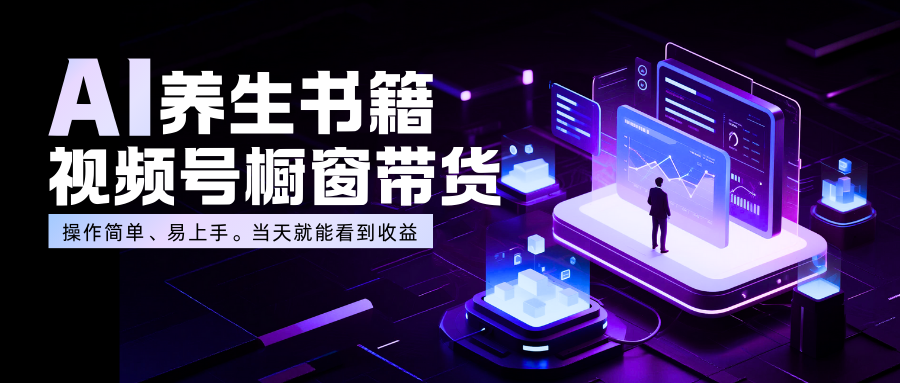 AI养生书籍视频号橱窗带货-兴雨资源