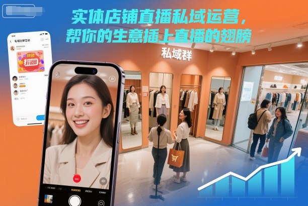 实体店铺直播私域运营，帮你的生意插上直播的翅膀-兴雨资源