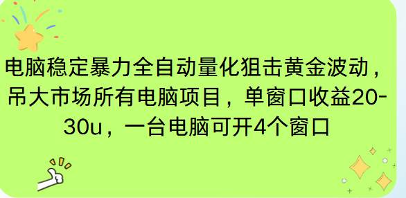 （16737期）电脑EA策略挂机项目单窗口收益20-30u，单电脑可挂5-10个窗口收益稳健4位数-兴雨资源