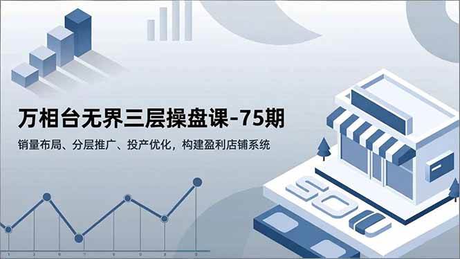 （16769期）万相台无界三层操盘课-75期，销量布局、分层推广、投产优化，构建盈利店铺系统-兴雨资源